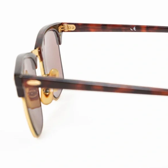 SOLD - Ray-Ban RB3016 Clubmaster W0366 Tortoise Gold 49mm Frame - Picture 10 of 16